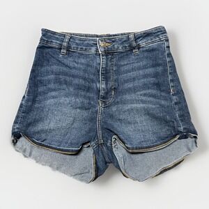Divided By H&M Jean Shorts Women's 8 Blue High Rise Medium Wash 26x2